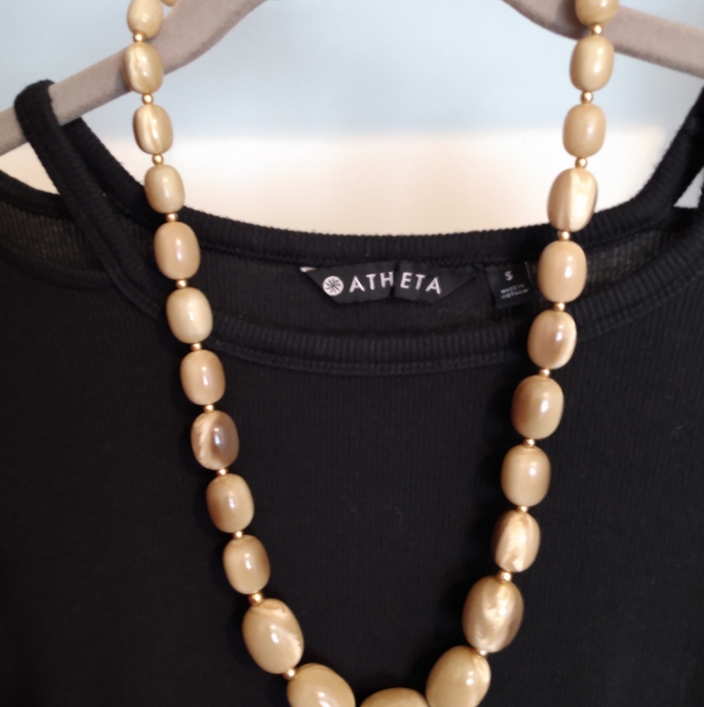 Tan vintage necklace